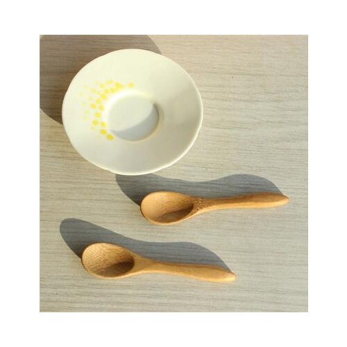 Wood Spoon Strong Spoon Baby Child Feeding Tools Seasoning Soup Spoons Wooden Kitchen Utensil Set Cook Tool
