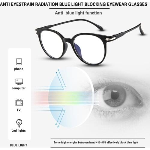 Blue Light Filter Computer Glasses for Blocking UV Headache Anti Eye Eyestrain] Transparent Lens Gaming Glasses Unisex