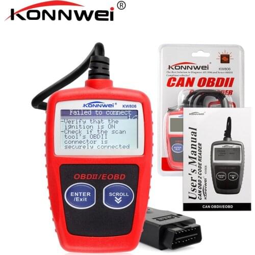 KONNWEI KW806 Universal Car OBDII Can Scanner Error Code Reader Scan Tool OBD 2 BUS OBD2 Diagnosis Scaner PK AD310 ELM327 V1.5