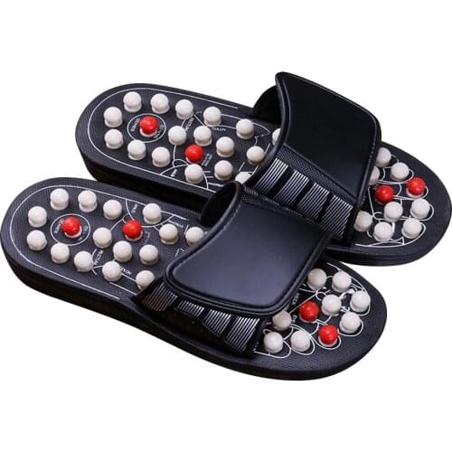 Massage Slippers Flip Flops Deep Tissue Acupuncture Foot Massager Walking Stone Relief Arthritis Plantar Massageador Sandal