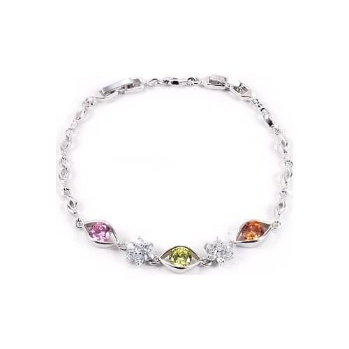 MxGxFam (205*8mm) Factory sale Fresh Bracelet Women With White Gold color