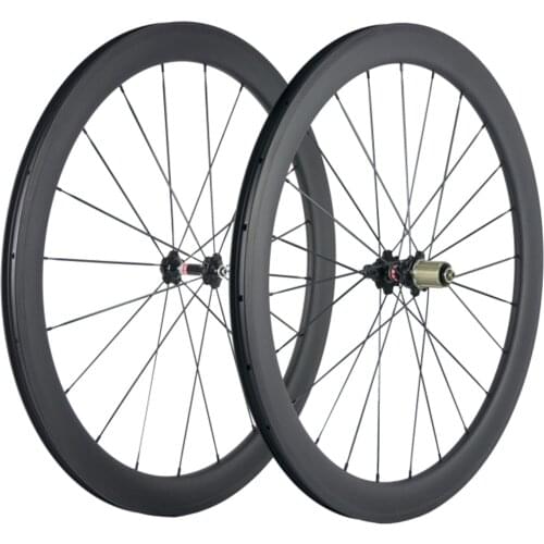 Carbon Road Bike Wheelset 50mm Clincher Carbon Wheels 3k Matte Racing Bicycle Carbon Wheel 25mm Wide U Shape