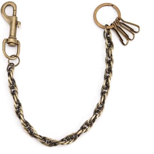 Punk Hip-hop Metal Belt Waist Belt Male Pants wallet Belt Chain Gothic Style Women Men Jeans Alloy Clothing Accessories DR55