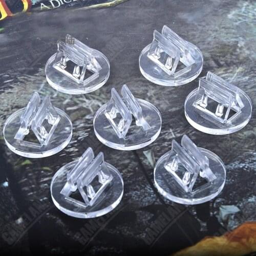 50PCS/Lot NEW Set High Quality Transparent Plastic Stand for 2mm Paper Card Board Game Components Card Holder For Game Cards