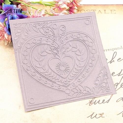 HOT plastic love totem template craft card making paper card album wedding decoration scrapbooking Embossing folders