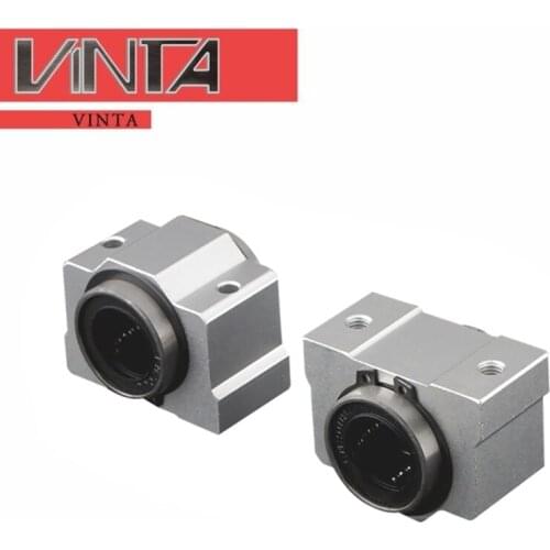 Short type Box-type slider Straight Motion ball bearing block SC8 10 12 16 20 25 30 35 40 50SUU(VUU) pillow linear Slide Bearing