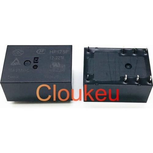 Relay HF175F-5 12 24-2ZTF DC5V 12V 24V 16A 8pin