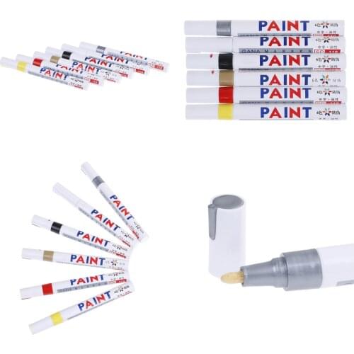 Pen Stationery Colorful Waterproof Pen Car Tyre Tire Tread CD Metal Permanent Paint Markers Graffiti Oily Marker