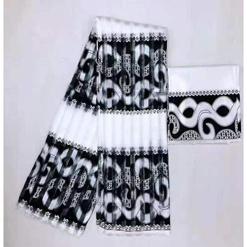 Organza silk fabric 2019 High quality african fabric digital printed satin silk fabric for dress