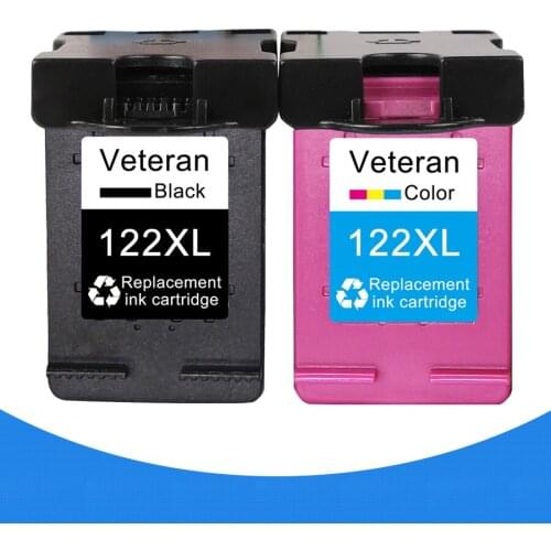 Veteran 122XL Refill Ink Cartridge Replacement for hp 122 xl hp122 Deskjet 1000 1050 2000 2050s 3000 3050A 3052A 3054 1010 1510