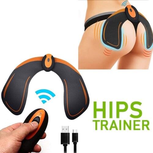 ABS Stimulator EMS Hip Trainer Vibration Massage With Remote Control Smart Buttock Toner Waist Slimming Exercise Fitness Massage