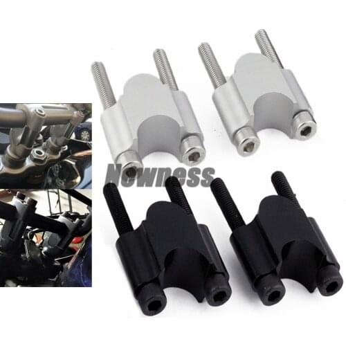 Motorcycle Universal Handlebar Riser Bar Mount 22mm 7/8" Cafe Racer Handlebar Riser Clamp For Honda CB400 CB200 Yamaha Kawasaki
