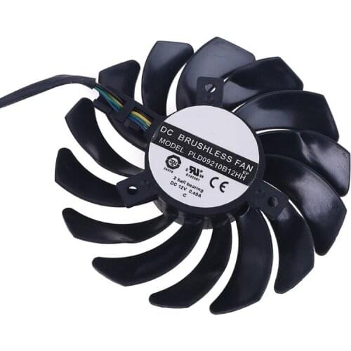1 Pair 87mm PLD09210B12HH 4 Pin Graphics Video Card Cooling Fan for MSI RX 580 K3KB