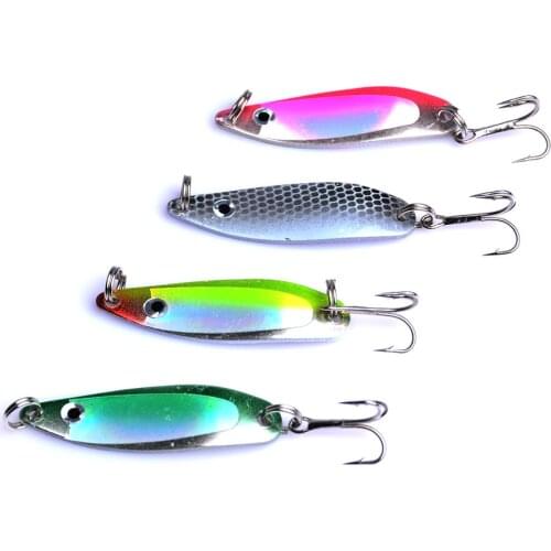 1pcs vivid Vibrations Spoon 5cm/6.5g metal lures vib sequins Bass fish bait fishing supplies 3d eyes fishing lure crankbait