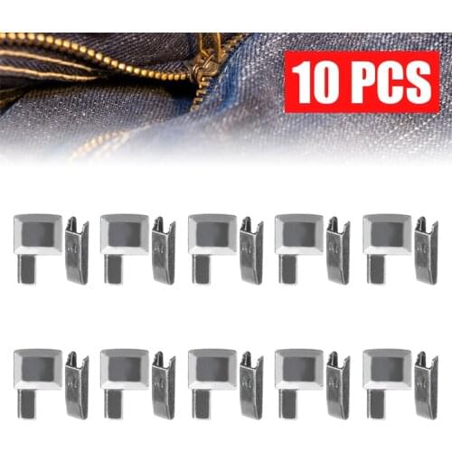 10Sets Metal Zipper Repair Stopper Open End Tailor Sewing Fabric Tool Craft Clothes Pants Zipper Accessories