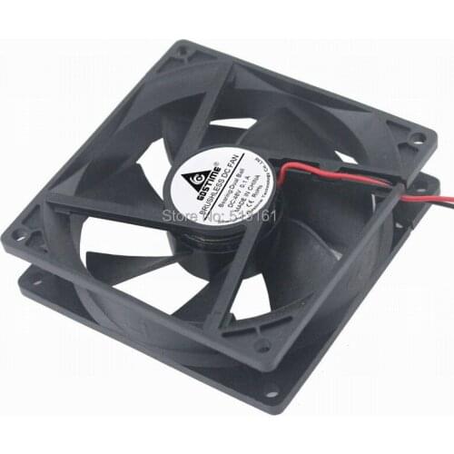 10Pcs Gdstime 92mm 9225 90mm 92x92x25mm 48V 0.1A 2 Wires Ball Bearing DC Cooling Fan