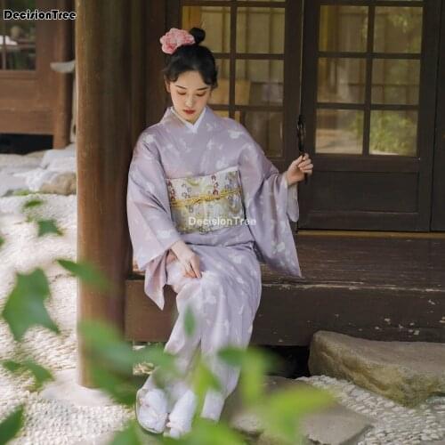 2021 japanese kimono yukata novelty japanese cosplay women long kimono yukata costume dress gown sleepwear bathrobe