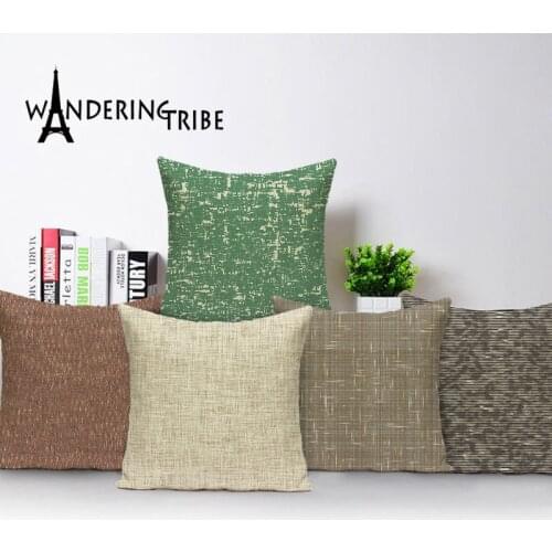 Abstract Colorful Cushion Cover Boho Shabby Chic Throw Pillow Case Linen Cushions Covers Farmhouse Decor Cushions Fodere Cuscini