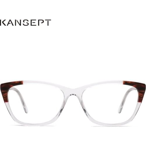 Acetate Women Eyeglasses Frame Myopia Prescription Transparent Fahion Glasses frame 2019 New Arrival for Women#P6080