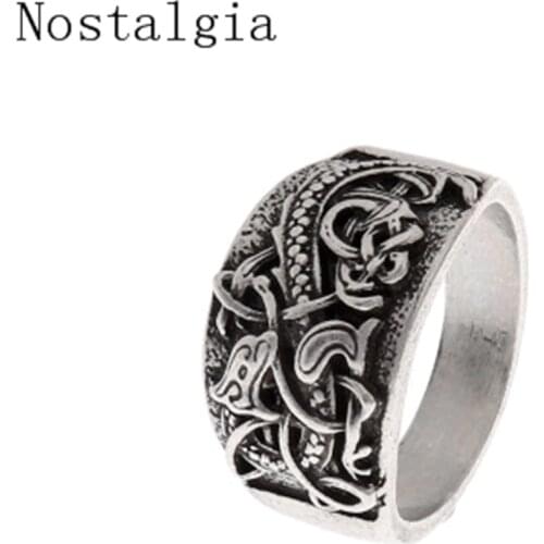 Antique Slavic Rings Jewelry Black DRAGON Pagan Jewelry Viking Ring Scandinavian Norse Unique Jewelry Men Ring