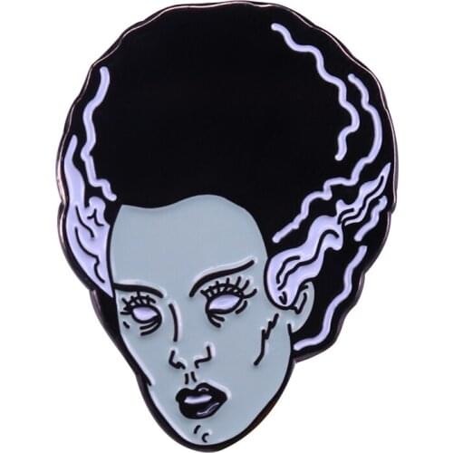 Bride of Frankenstein Brooch Nightmare on Film Street Badge Horror Movie Collection