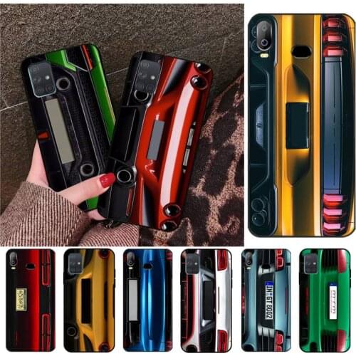 CUTEWANAN Sports Car rear license plate Phone Case For Samsung Galaxy A01 A11 A31 A81 A10 A20 A30 A40 A50 A70 A80 A71 A91 A51