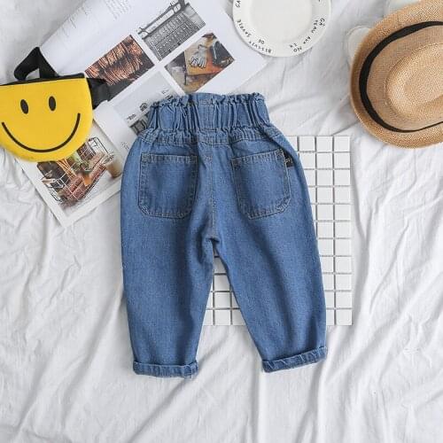 Fashion Jeans for Baby Girls Autumn New Children Clothing Kids Denim Pants Toddler Casual Cowboy Trousers Girl Pant Baby Clothes