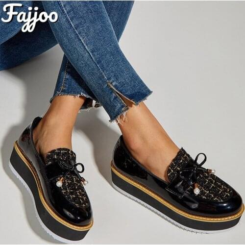 Женские оксфорды FAJJOO China At AliExpress