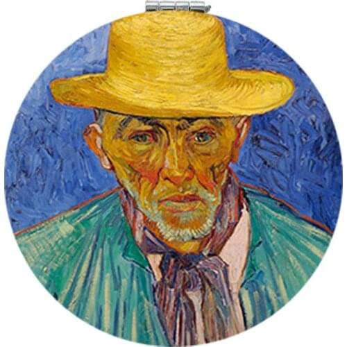 JWEIJIAO Abstracts artist van gogh Self-portrait pocket mirror DIY Round Tools Accessories Mirrors 2019 PT81