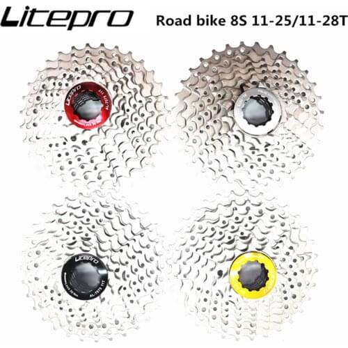 Litepro Cassette Freewheel 8 9 10S Road Bike Cassette Sprockets 11-25T 11-28T Fleewheel For Road Bicycle Wheels