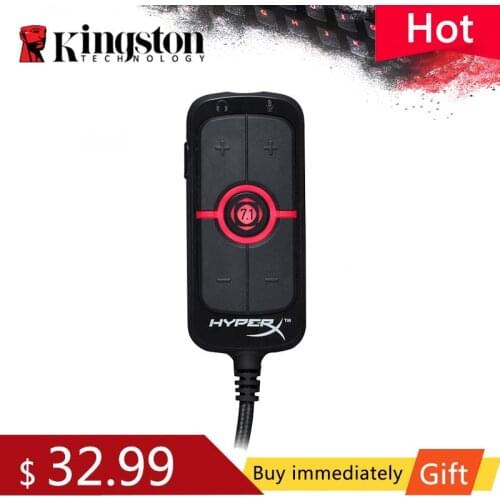 Kingston HyperX AMP Virtual 7.1 virtual surround sound game sound card remote control built-in DPS sound card