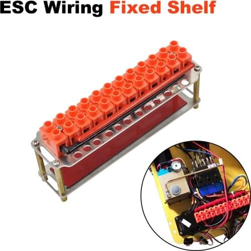 Excavator ESC Terminal Block Metal Fixed Bracket For 1:12 1:14 RC Hydraulic Excavator Loader DIY Cable Connection Accessories