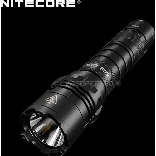 Ultimate Performance NITECORE P22R CREE XHP35 HD LED 1800 Lumens Tactical Flashlight with 3500mAh Battery & NTH20 Holster