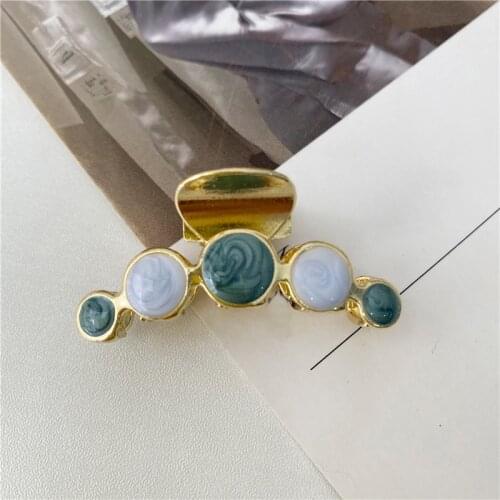 MISANANRYNE Women Girls Round Alloy Hair Claws Sweet Hair Holder Clips Barrettes Hairpins Fashion Hair Accessories 2020