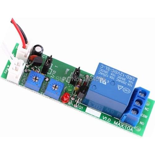 DC 12V Multifunction 0-30 Min Double Adjustable Infinite Cycle Loop Delay Time Timing Timer Relay Turn ON OFF Switch PLC Module