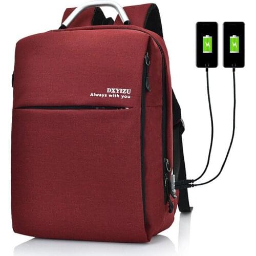 Brand External USB Charge Multifunction Backpack Male Laptop Backpack men women School Bags Backpack for teens Mochila Escolar