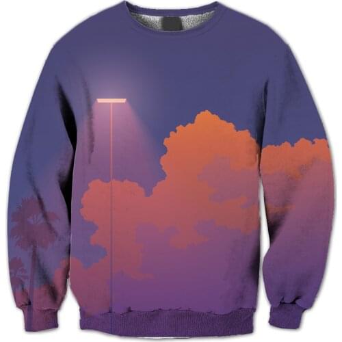 REAL AMERICAN US SIZE Aesthetics 3D Sublimation print Crewneck Sweatshirts plus size 4XL 5XL 6XL