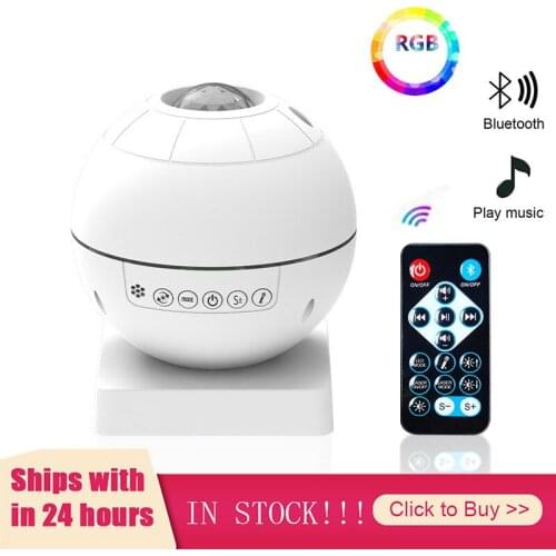 Colorful Starry Sky Galaxy Projector Nightlight Child USB Music Player Star Night Light Romantic Projection Lamp Gifts lights