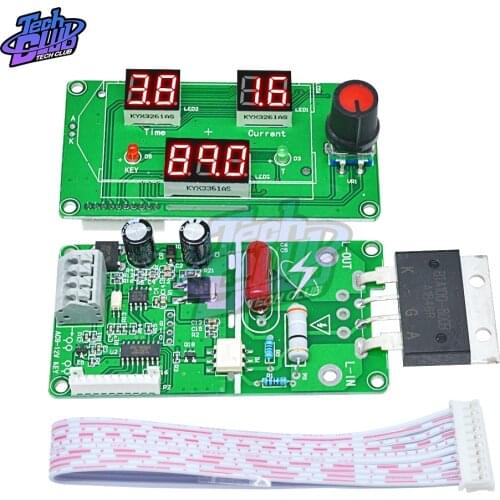 40A 100A Single Pulse LED Digital Spot Welder Weldering Controller Board Spot Solder Soldering Machine Time Control Module