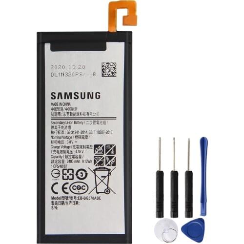 Original Samsung Battery EB-BG570ABE EB-BG57CABE For Samsung Galaxy 2016 Edition On5 G5510 G5700 J5 Prime 2400mAh