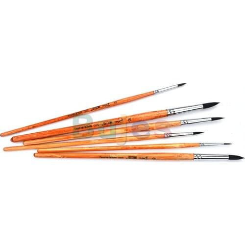 Original China nylon wool round head watercolor brush set professional painting art single washable watercolor brush at supplies
