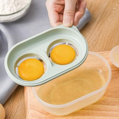 3 Colors Plastic Egg Separator White Yolk Sifting Home Kitchen Chef Dining Cooking Gadget Kitchen Egg Tools Egg White Separator