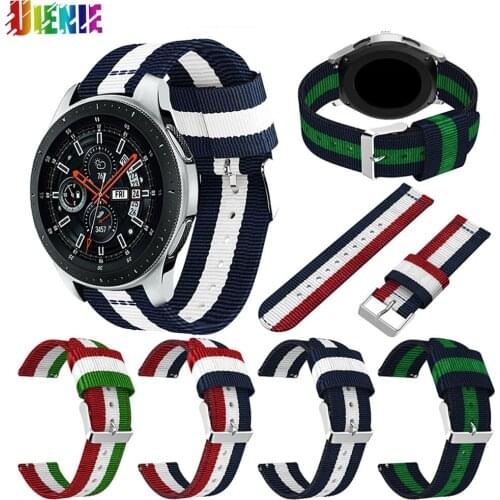 22mm Nylon Strap for Samsung Gear S3/Galaxy 46mm Frontier Classic Bracelet for HUAWEI GT Smart Watch Wristband Accessories