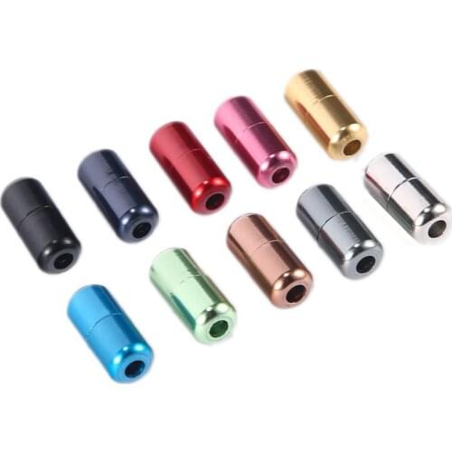 Shoelace capsule buckle Aluminum shoe accessories round lock DIY sports shoes for children and adults Shoelaces Metal lock