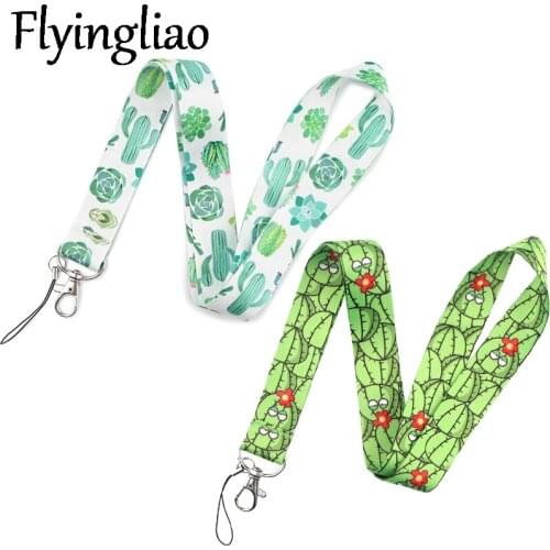 Cactus Classical Style Lanyard For keys The 90s Phone Working Badge Holder Neck Straps With Phone Hang Ropes webbings ribbons