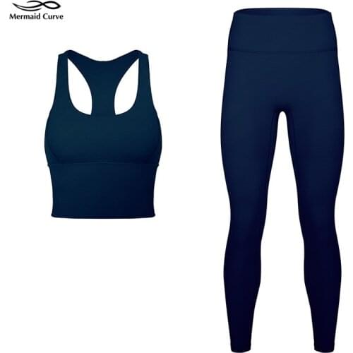 Padded Sports bra High waist Leggings Yoga set 2 piece Pairs Perfectly With Sweat-wicking Bottoms Gym Fitness Suit clothes Women