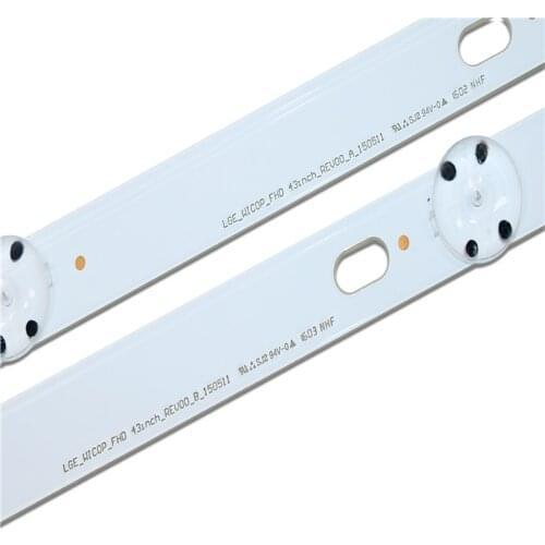 New 12 PCS/set LED backlight strip for LG 43LF5100 LF51_FHD_A LF51_FHD_B LGE_WICOP_FHD 43INCH_REV00_A/B_150511
