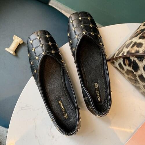 Womens Stretch Leather Mixed Color Ladies Flats Light Driving Loafers Moccasins Breathable Spring Cozy Work Shoes Fashion U19-31