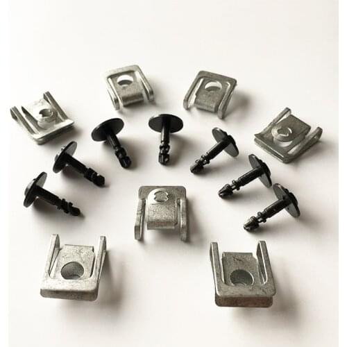 1Set OEM Under Engine Gearbox Undertray Cover Clips Fastenr Kit For A4 A5 A6 A7 A8 Q5 Q7 E60 F12 X5 X6 8K0 805 121 8K0 805 922 A