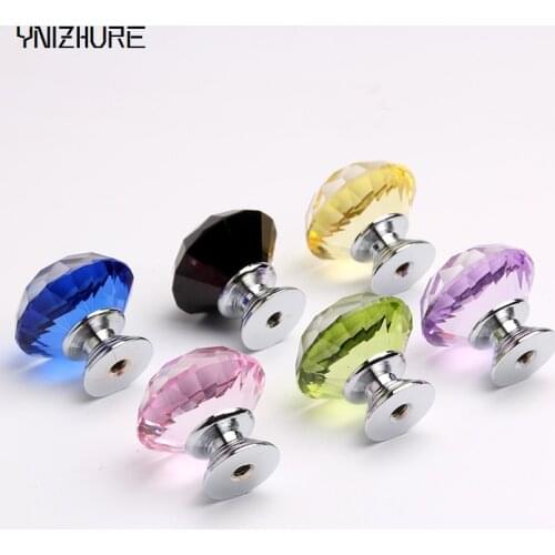 1pc Limited Puxadores 30mm Modern Furniture K9 Crystal Glass Handle Bar Wine Cabinet Door Fashion Diamond Knob Decoration